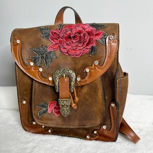 Patricia Nash Leather Backpack Western Bling